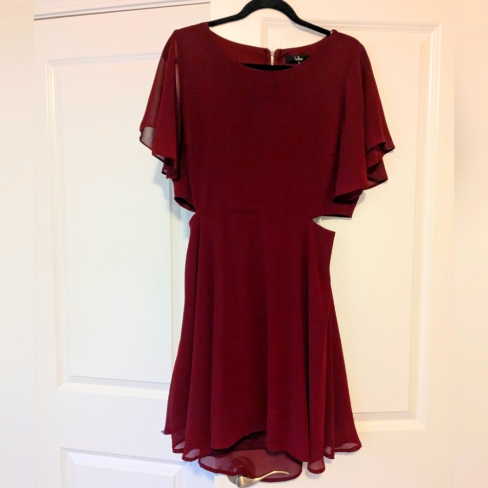 Lulu's Red Ruffled Tiered Mini Dress